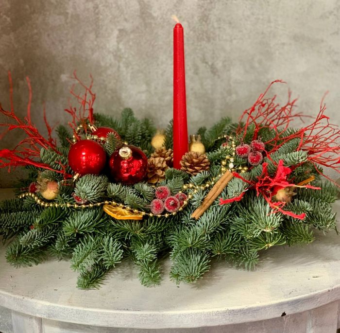 Новогодняя композиция ― Мята