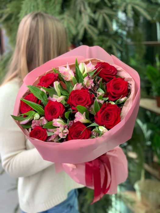 Букет "Влюблённость в каждом лепестке" ― Мята