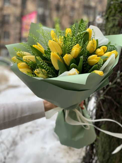 Тюльпаны с тласпи