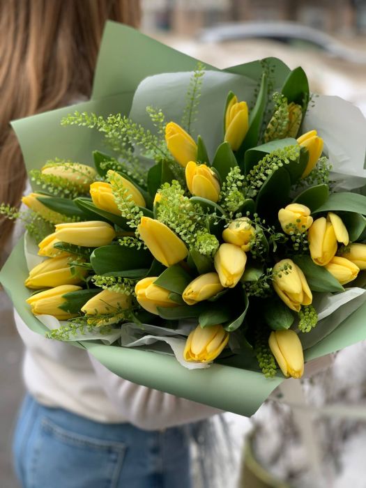 Тюльпаны с тласпи ― Мята